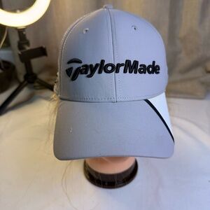TaylorMade Light Gray Cap with Black Logo